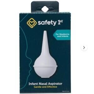 Safety 1st Infant Nasal Aspirator Newborn Nose White Easy To Clean IH4680920